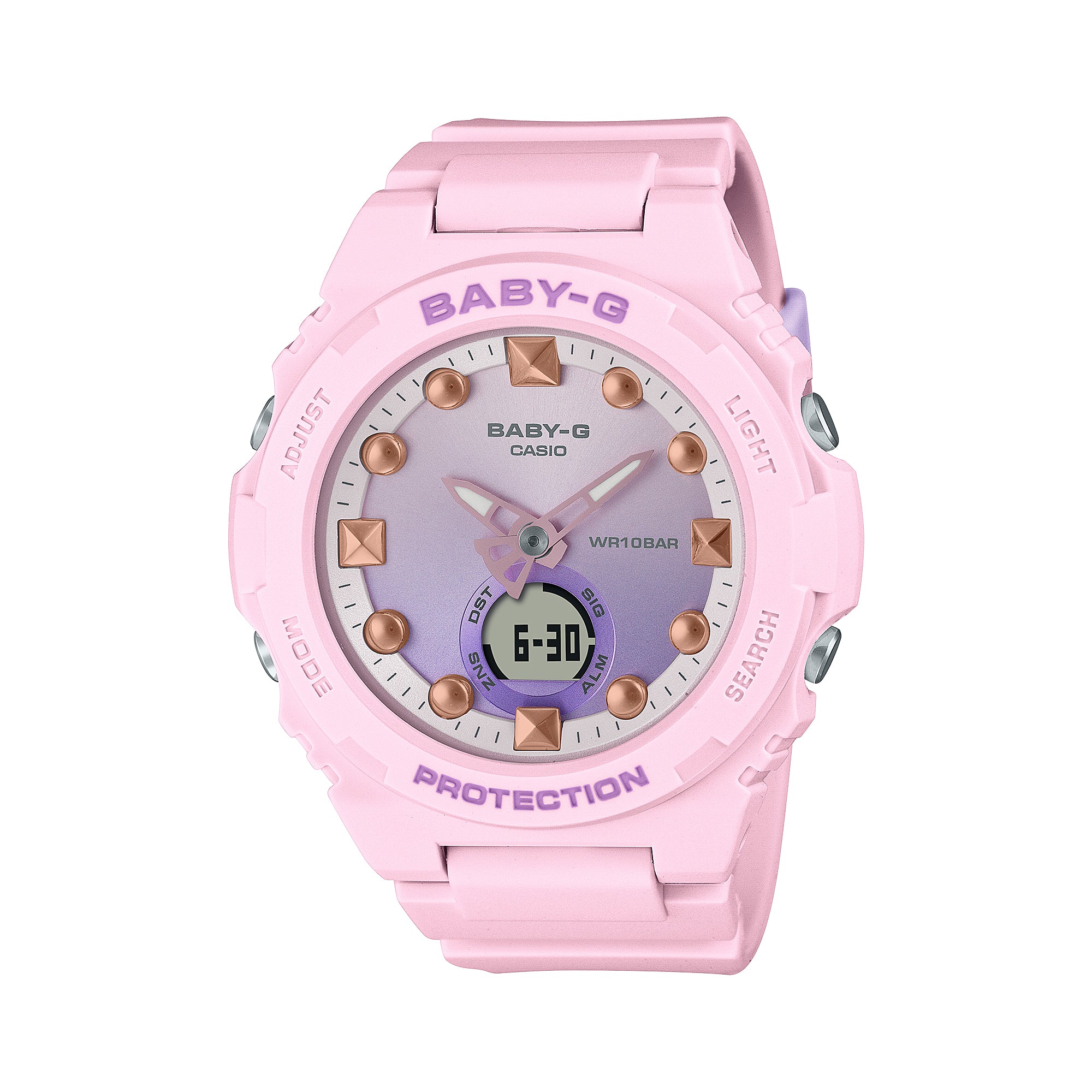 Casio Baby-G BGA-320 Lineup Summer Colours Series Pink Resin Band Watch BGA320-4A BGA-320-4A