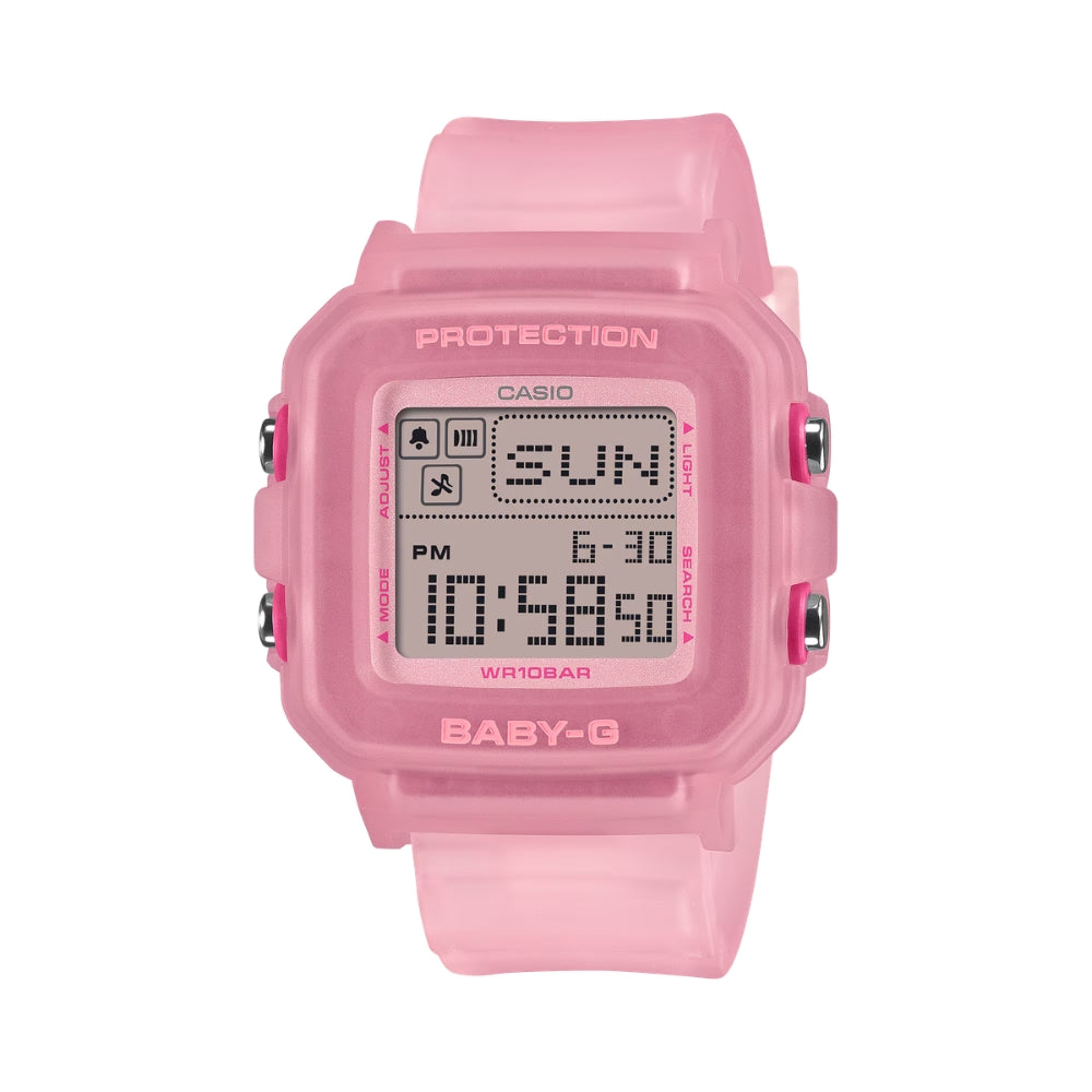Casio Baby-G BGD-10 Lineup BABY-G?PLUS Semi-Transparent Pink Resin Band Watch BGD10KG-4D BGD-10KG-4D BGD-10KG-4