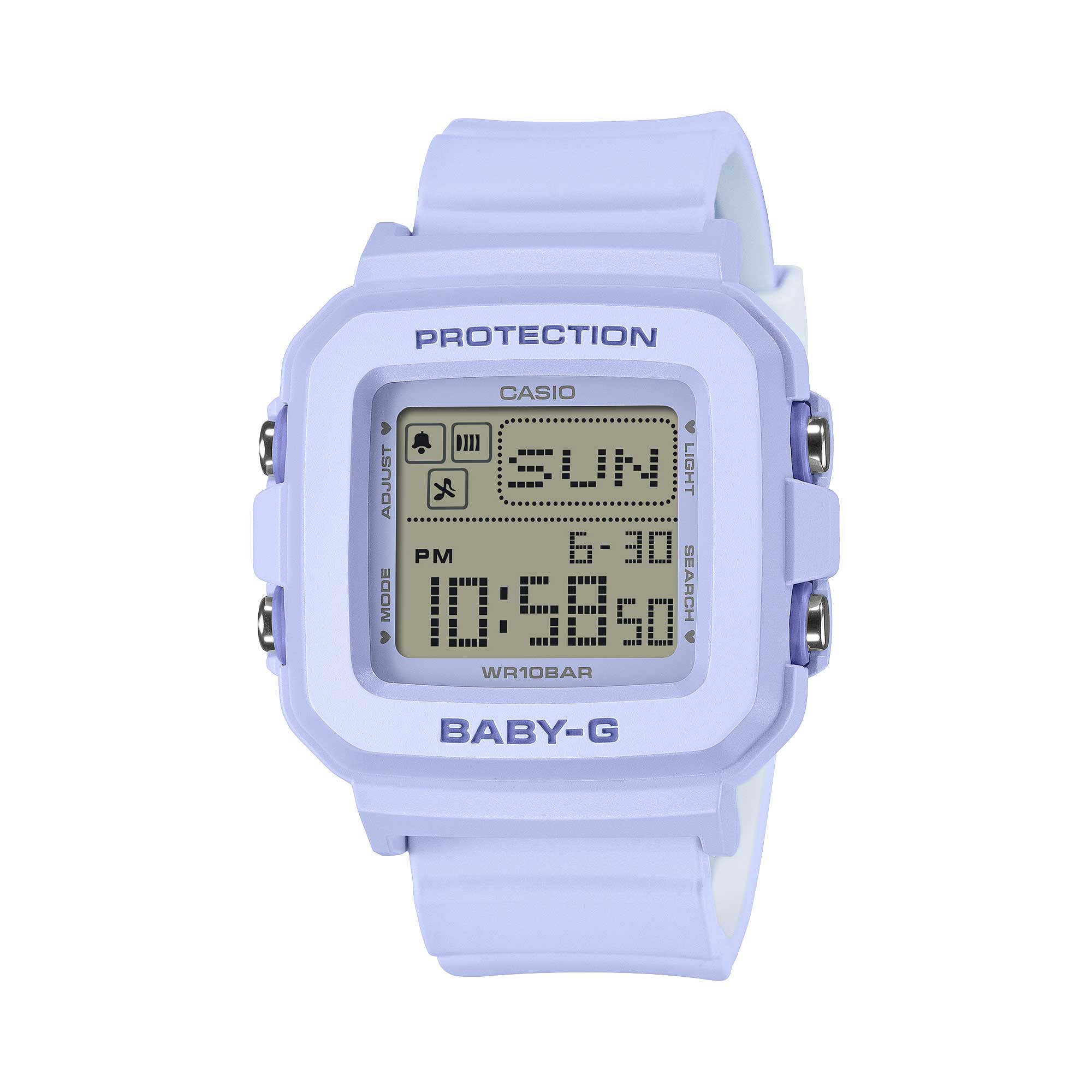 Casio Baby-G BGD-10 Lineup BABY-G?PLUS Light Blue-Purple Resin Band Watch BGD10KH-2B BGD-10KH-2B