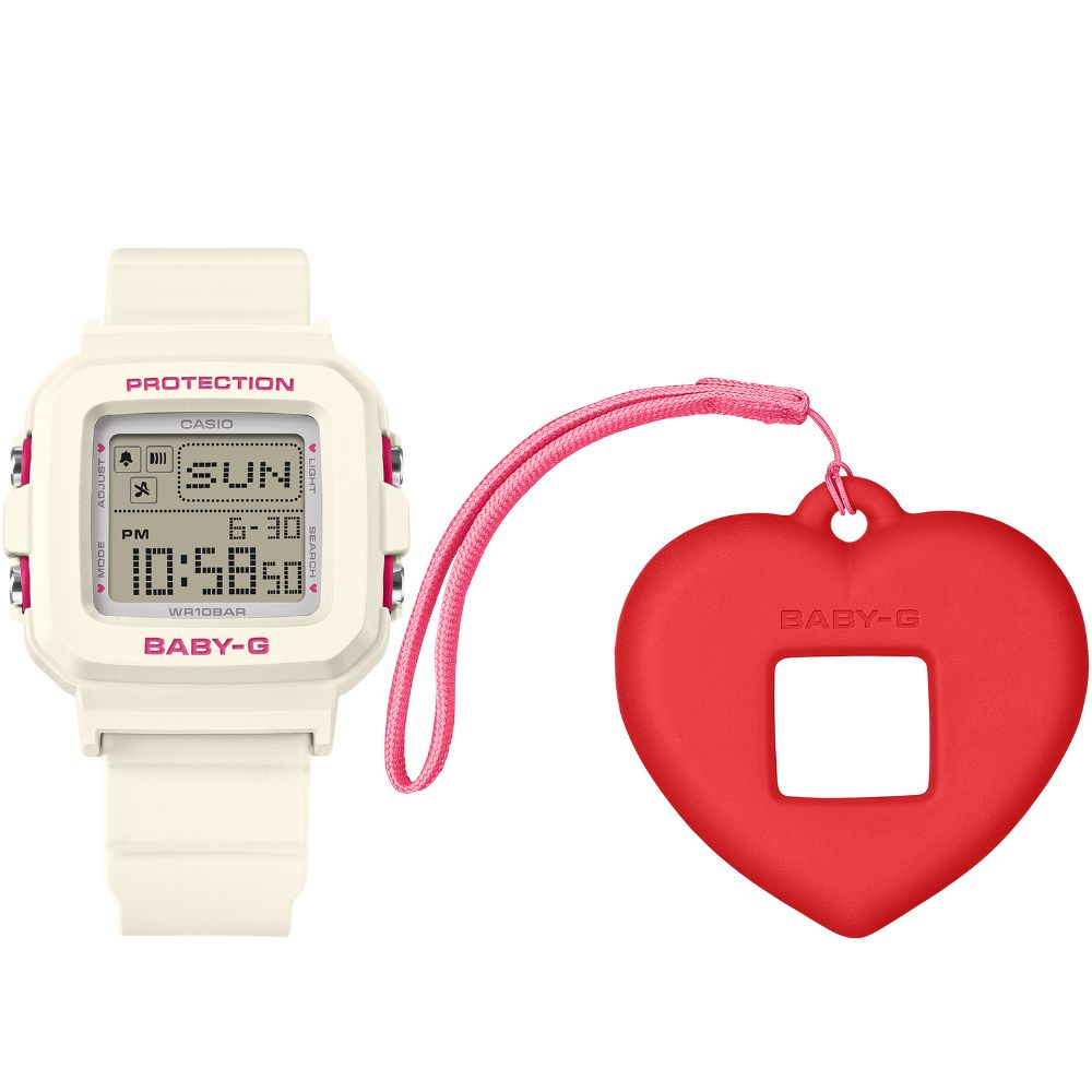 Casio Baby-G BGD-10 Lineup BABY-G?PLUS Off-White Resin Band Watch BGD10KH-7D BGD-10KH-7D BGD-10KH-7