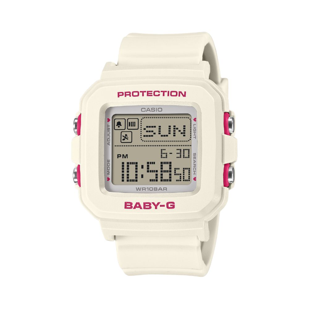 Casio Baby-G BGD-10 Lineup BABY-G?PLUS Off-White Resin Band Watch BGD10KH-7D BGD-10KH-7D BGD-10KH-7