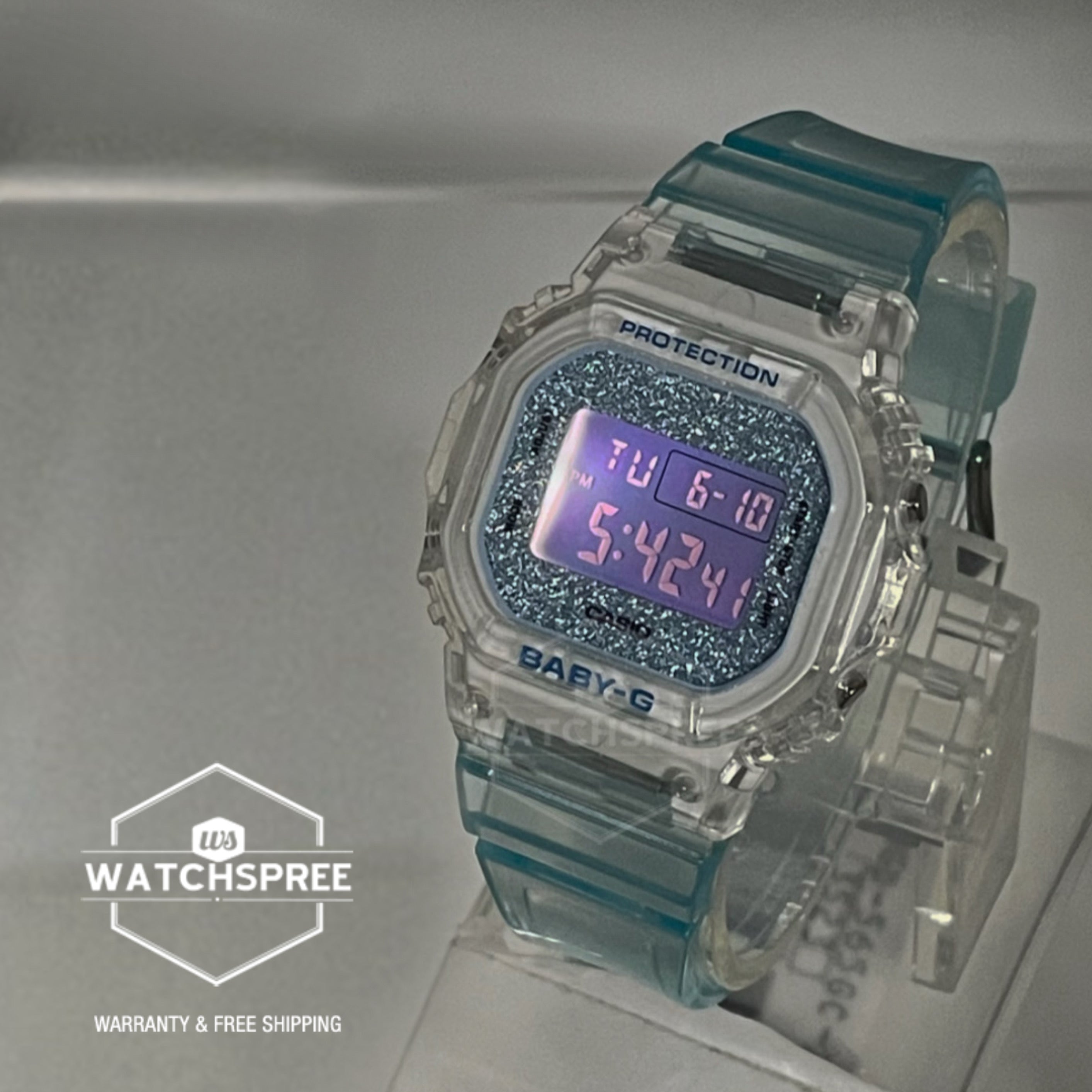 Casio G-Shock Metallic Accent Color Rose Gold Series Glossy Black