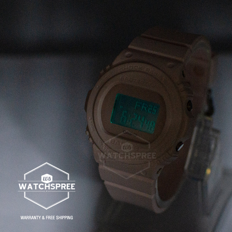 Casio Baby-G Standard Digital New Round Face Pink Resin Band Watch BGD570-4D BGD-570-4D BGD-570-4