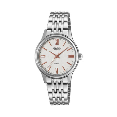 Casio Ladies' Beside Series Analog Stainless Steel Band Watch BLS100D-7A BLS-100D-7A