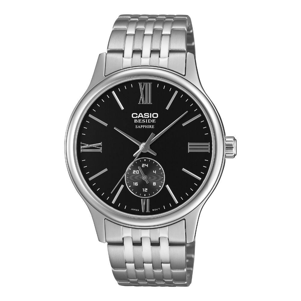 Casio Men's Beside Series Analog Stainless Steel Band Watch BMS100D-1A BMS-100D-1A