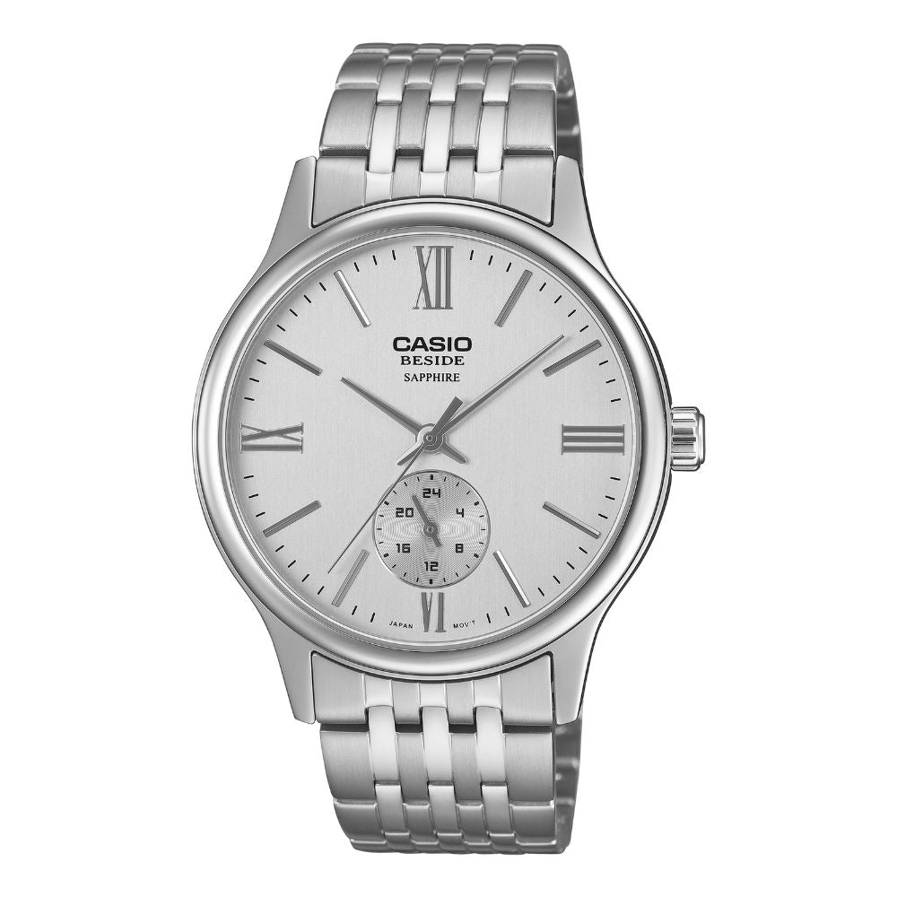 Casio Men's Beside Series Analog Stainless Steel Band Watch BMS100D-7A BMS-100D-7A