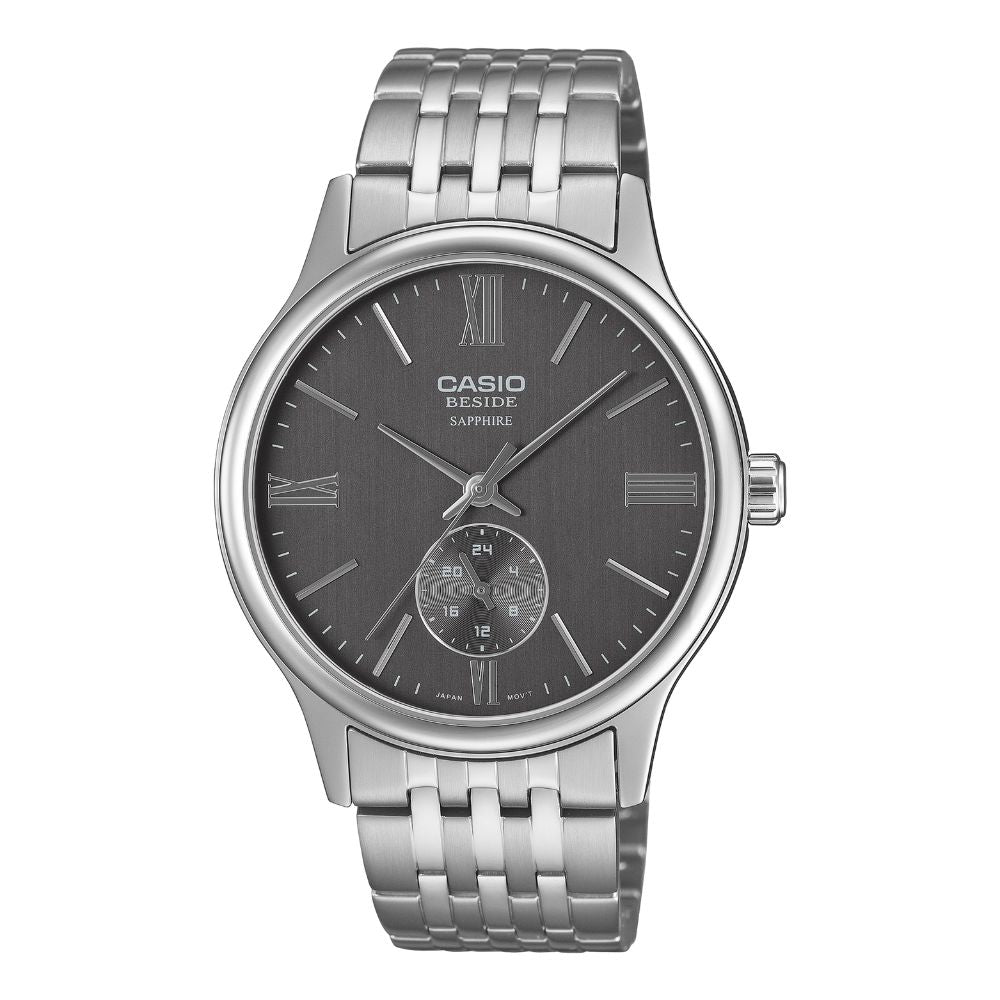 Casio Men's Beside Series Analog Stainless Steel Band Watch BMS100D-8A BMS-100D-8A