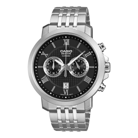 Casio Men's Beside Series Analog Stainless Steel Band Watch BMS500D-1A BMS-500D-1A