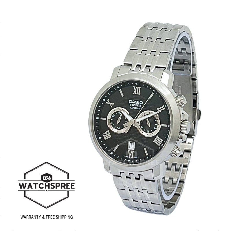 Casio Men's Beside Series Analog Stainless Steel Band Watch BMS500D-1A BMS-500D-1A