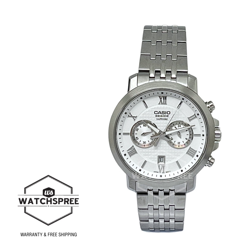 Casio Men's Beside Series Analog Stainless Steel Band Watch BMS500D-7A BMS-500D-7A