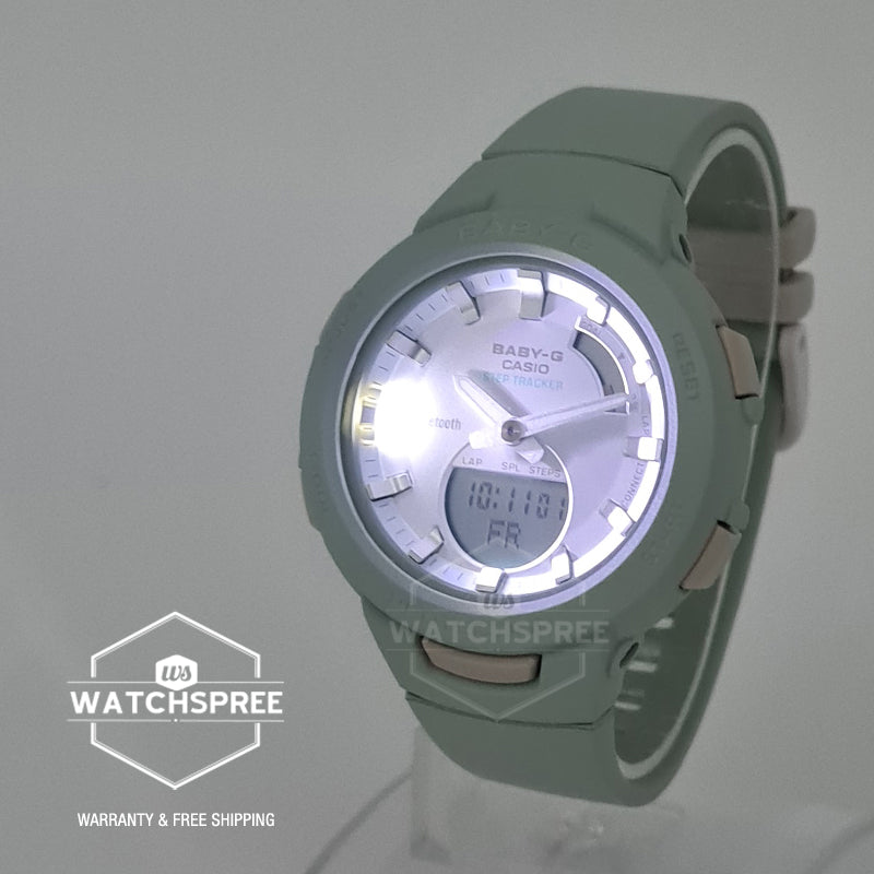 Casio Baby-G Bluetooth Mint Green Resin Band Watch BSAB100CS-3A BSA-B100CS-3A