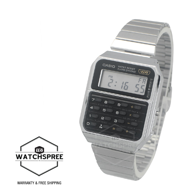 Casio Digital Vintage Dual Time Calculator Watch CA500WE-1A CA-500WE-1A