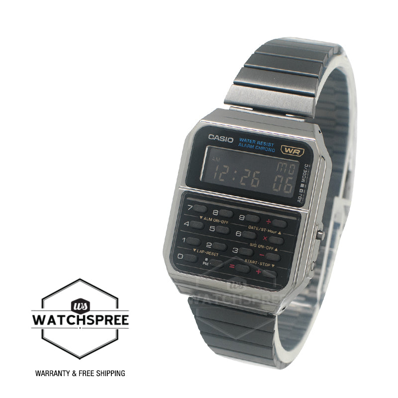 Casio Digital Vintage Dual Time Calculator Watch CA500WEGG-1B CA-500WEGG-1B