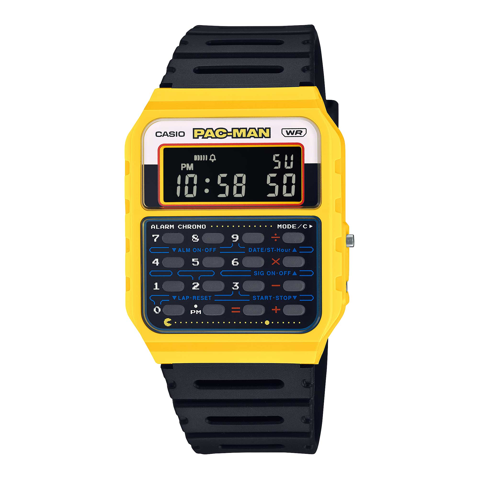 Casio Digital PAC-MAN Collaboration Model Dual Time Calculator Watch ...