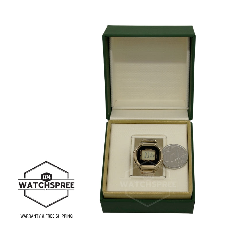 Casio Gold Ring Watch Digital Dual Time CRW001G-9D CRW-001G-9D CRW-001G-9