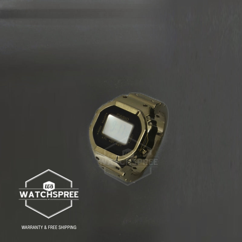 Casio Gold Ring Watch Digital Dual Time CRW001G-9D CRW-001G-9D CRW-001G-9