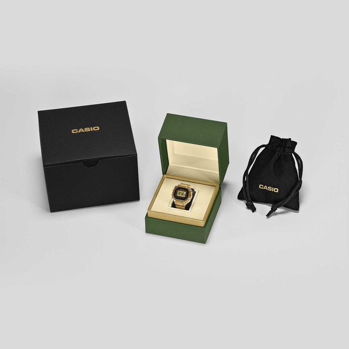 Casio Gold Ring Watch Digital Dual Time CRW001G-9D CRW-001G-9D CRW-001G-9