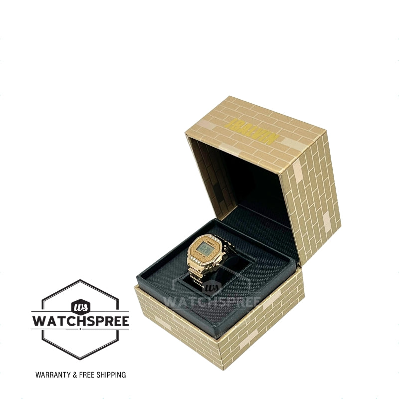 Casio J Balvin Collaboration Model Gold Ring Watch Digital Dual Time CRW001JB-9D CRW-001JB-9D CRW-001JB-9
