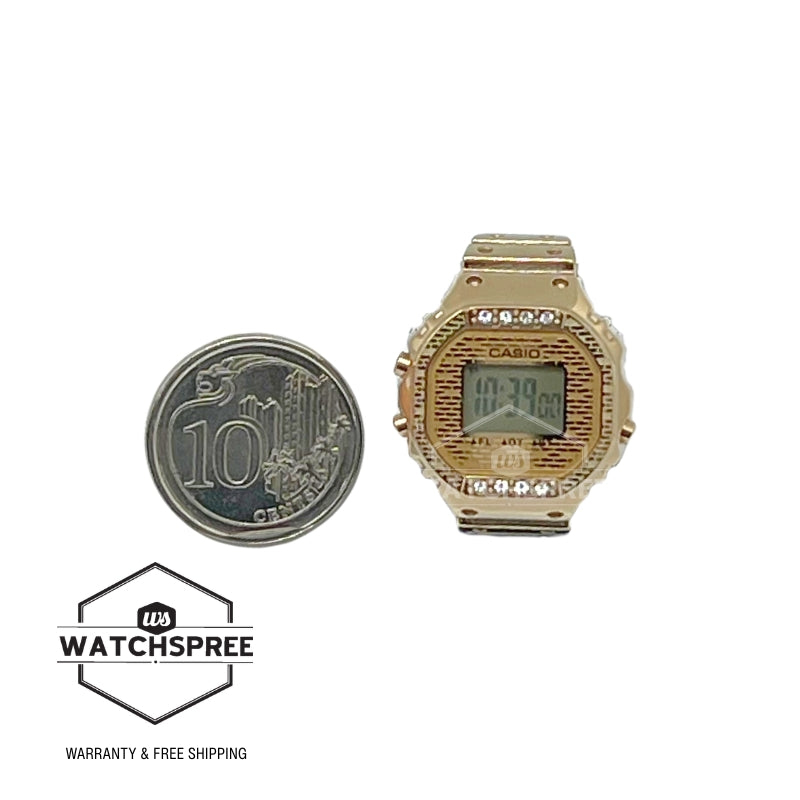 Casio J Balvin Collaboration Model Gold Ring Watch Digital Dual Time CRW001JB-9D CRW-001JB-9D CRW-001JB-9