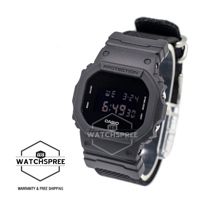 Casio G-Shock Special Color models Black CORDURA Nylon Strap Watch DW5600BBN-1D
