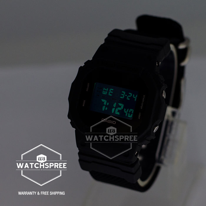 Casio G-Shock Special Color models Black CORDURA Nylon Strap Watch DW5600BBN-1D
