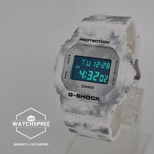 Load image into Gallery viewer, Casio G-Shock DW-5600 Lineup Wintry White with Camouflage Pattern Resin Band Watch DW5600GC-7D DW-5600GC-7D DW-5600GC-7
