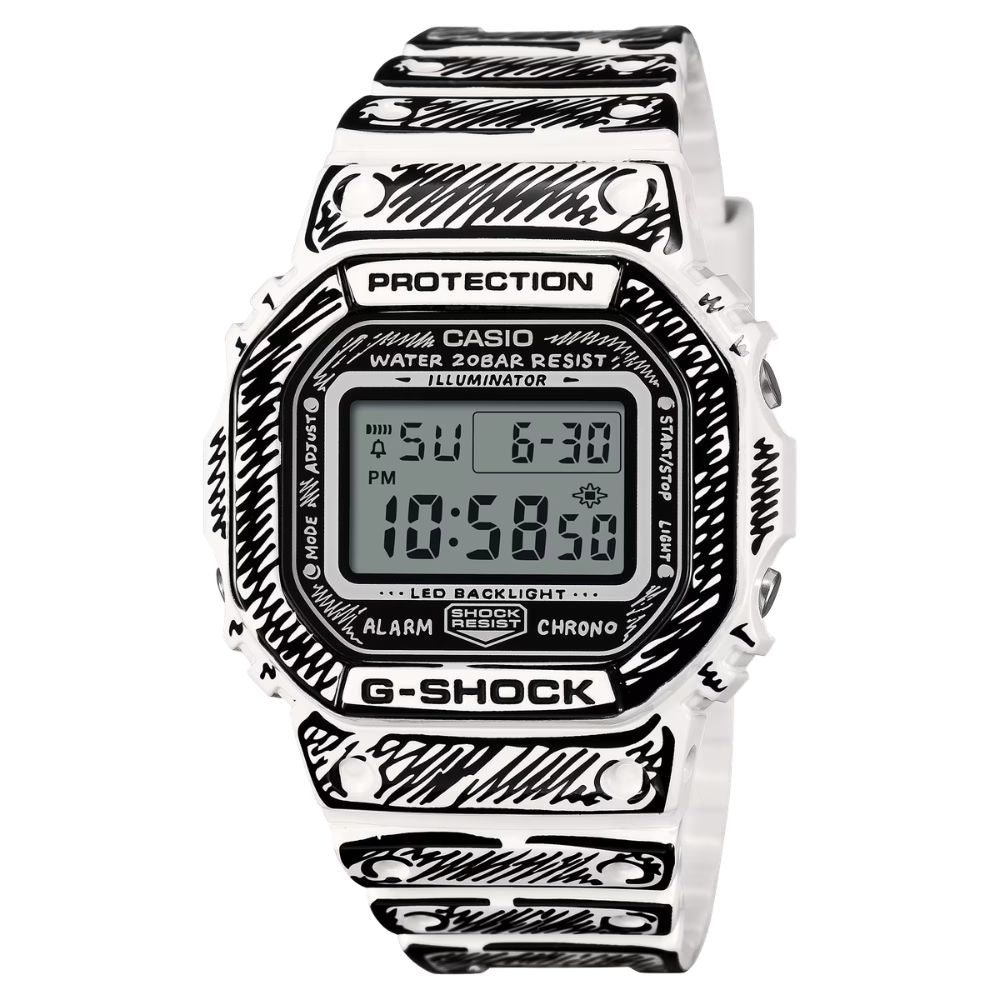 Casio G-Shock DW-5600 Lineup Joshua Vides Collaboration Model Bio-Based Two-Tone Resin Band Watch DW5600JV-7D DW-5600JV-7D DW5600JV-7