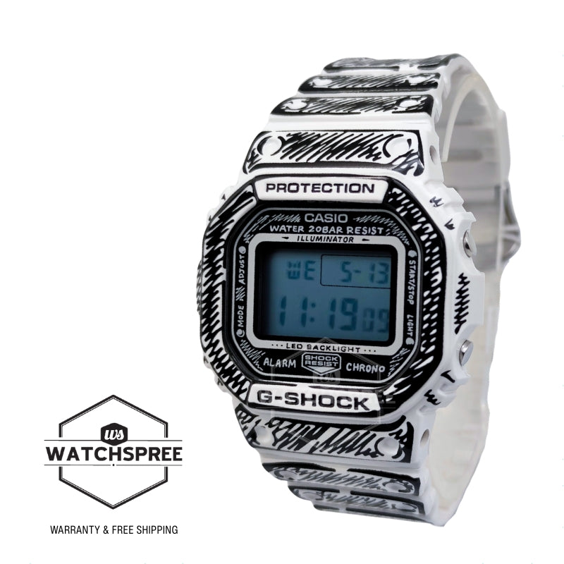 Casio G-Shock DW-5600 Lineup Joshua Vides Collaboration Model Bio-Based Two-Tone Resin Band Watch DW5600JV-7D DW-5600JV-7D DW5600JV-7