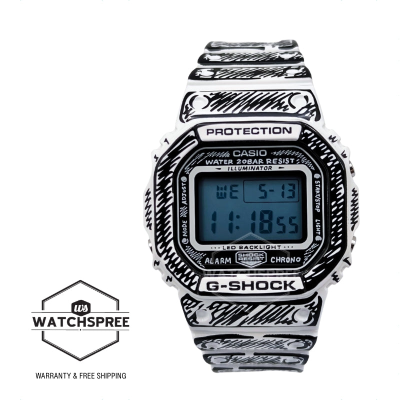 Casio G-Shock DW-5600 Lineup Joshua Vides Collaboration Model Bio-Based Two-Tone Resin Band Watch DW5600JV-7D DW-5600JV-7D DW5600JV-7