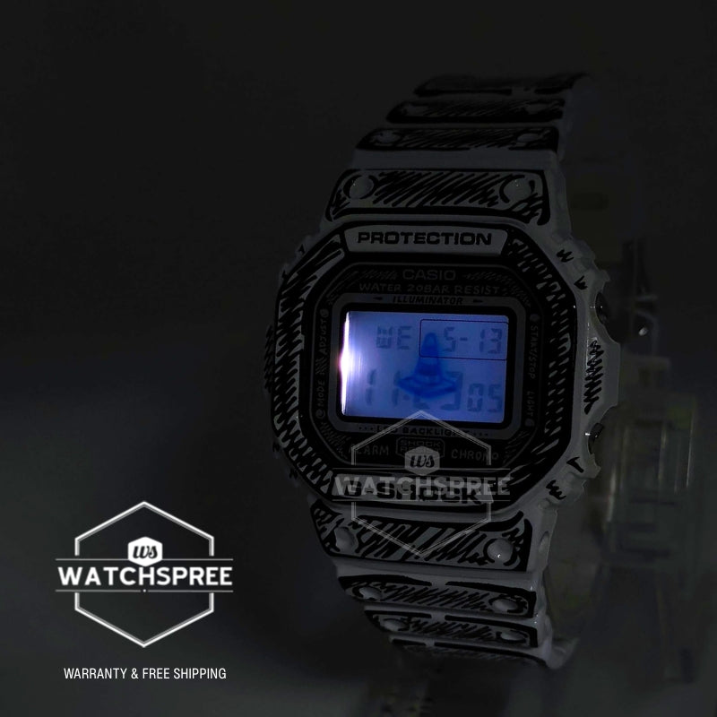 Casio G-Shock DW-5600 Lineup Joshua Vides Collaboration Model Bio-Based Two-Tone Resin Band Watch DW5600JV-7D DW-5600JV-7D DW5600JV-7
