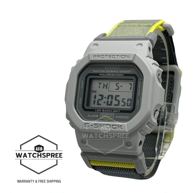 Casio G-Shock DW-5600 Lineup Nature Colour Series Two-Tone Cloth Band Watch DW5600MNC-7A8 DW-5600MNC-7A8