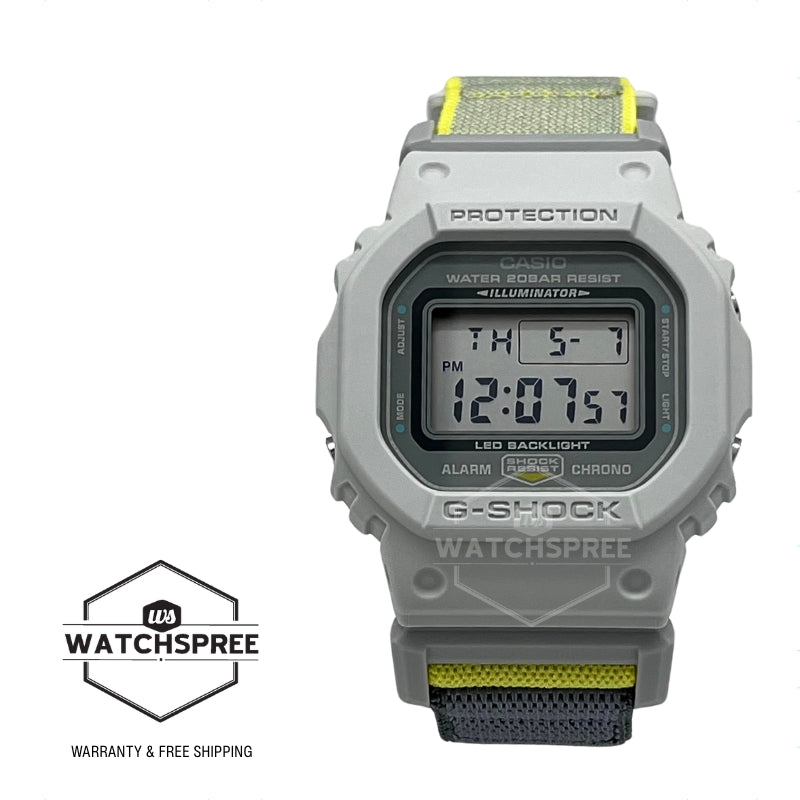 Casio G-Shock DW-5600 Lineup Nature Colour Series Two-Tone Cloth Band Watch DW5600MNC-7A8 DW-5600MNC-7A8