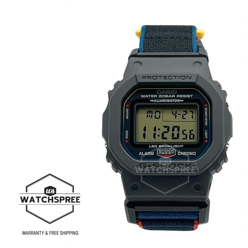 Casio G-Shock DW-5600 Lineup Nature Colour Series Multicolour Cloth Band Watch DW5600MNC-8A2 DW-5600MNC-8A2