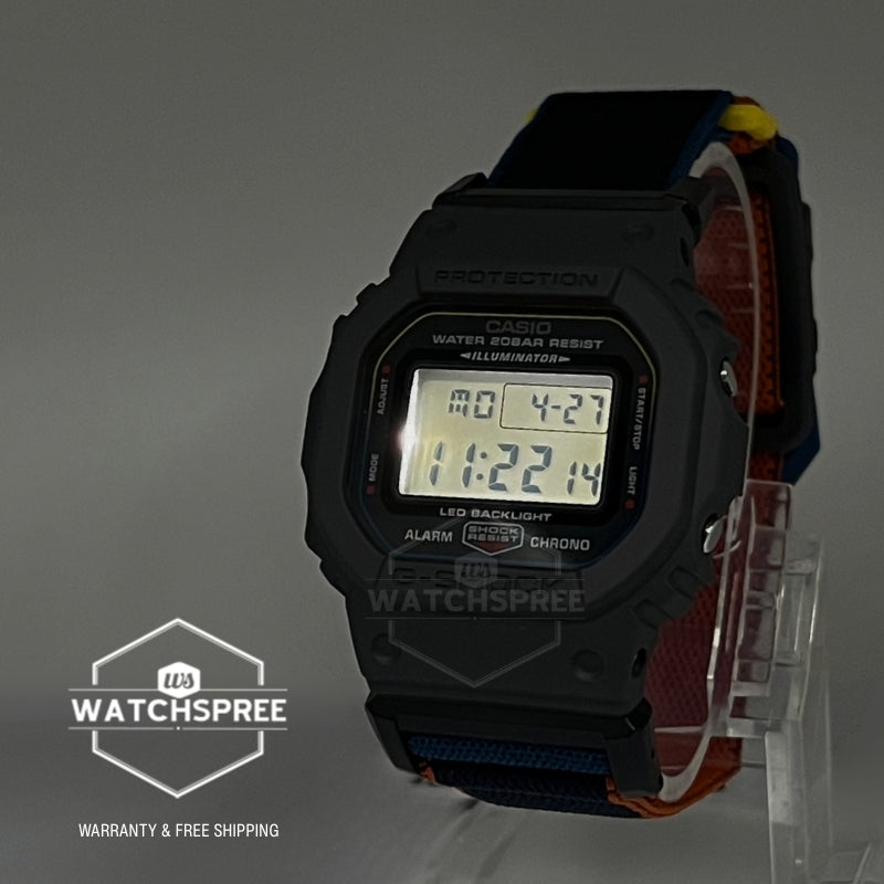Casio G-Shock DW-5600 Lineup Nature Colour Series Multicolour Cloth Band Watch DW5600MNC-8A2 DW-5600MNC-8A2