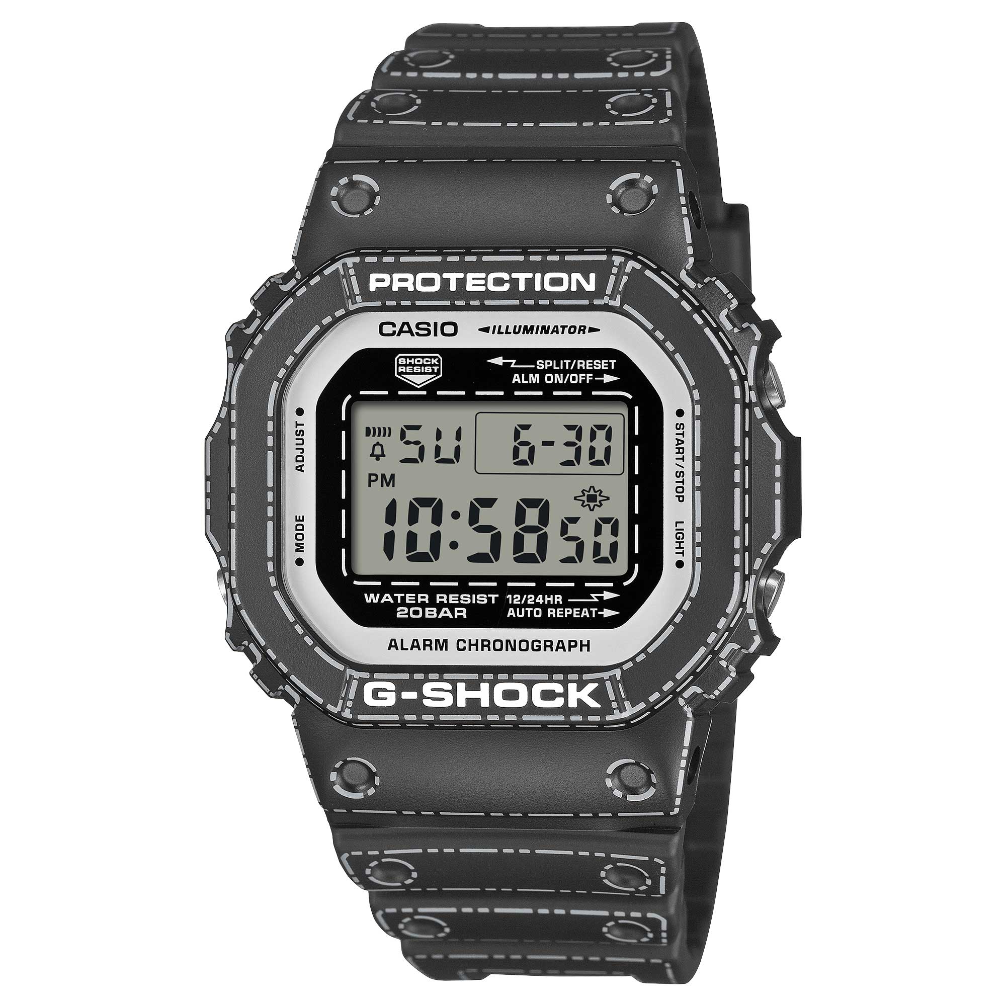 Casio G-Shock (Japan Made) DW-5600 Lineup Origami Design Bio-Based Black Resin Band Watch DW5600RGM-1D DW-5600RGM-1D DW-5600RGM-1 [S]