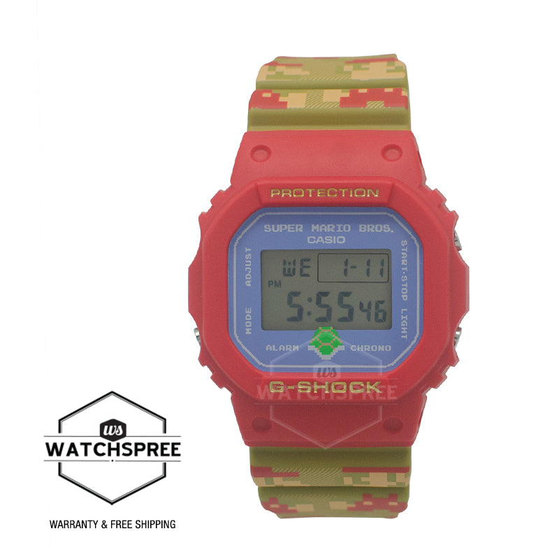 Casio G-Shock DW-5600 Lineup SUPER MARIO BROTHERS Collaboration Model Multicolour Resin Band Watch DW5600SMB-4D DW-5600SMB-4D DW-5600SMB-4
