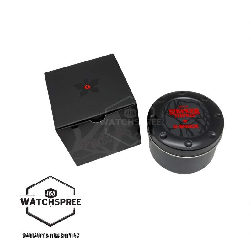 Casio G-Shock DW-5600 Lineup Stranger Things Collaboration Model Bio-Based Black Resin Band Watch DW5600STT-1D DW-5600STT-1D DW-5600STT-1 [S]