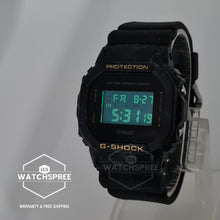 Load image into Gallery viewer, Casio G-Shock DW-5600 Lineup Summer Sea Motif Black Resin Band With Ocean Wave Pattern Watch DW5600WS-1D DW-5600WS-1D DW-5600WS-1
