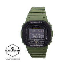 Load image into Gallery viewer, Casio G-Shock DW5600 Special Colour Series Green Resin Band Watch DW5610SU-3D DW-5610SU-3
