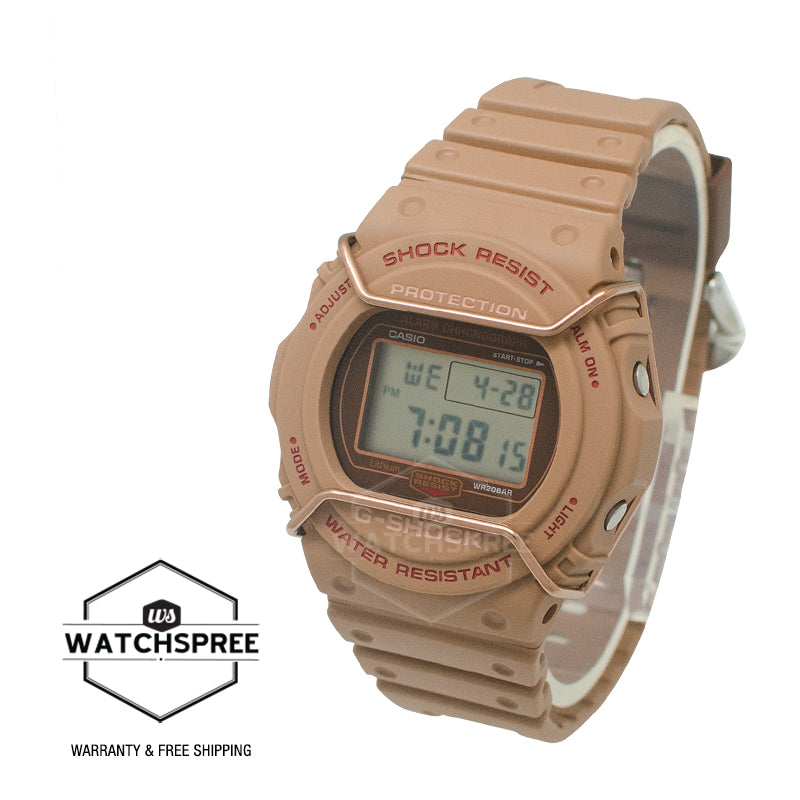 Casio G-Shock DW-5700 Lineup Tone-on-Tone Series Light Brown Resin Band Watch DW5700PT-5D DW-5700PT-5D DW-5700PT-5