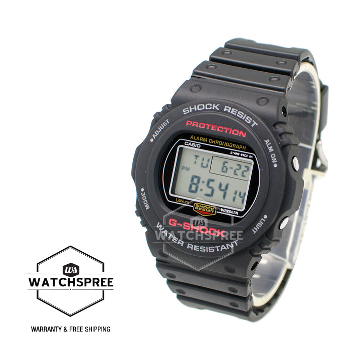 Casio G-Shock Back-to-original-basics theme Watch DW5750E-1D DW-5750E-1D