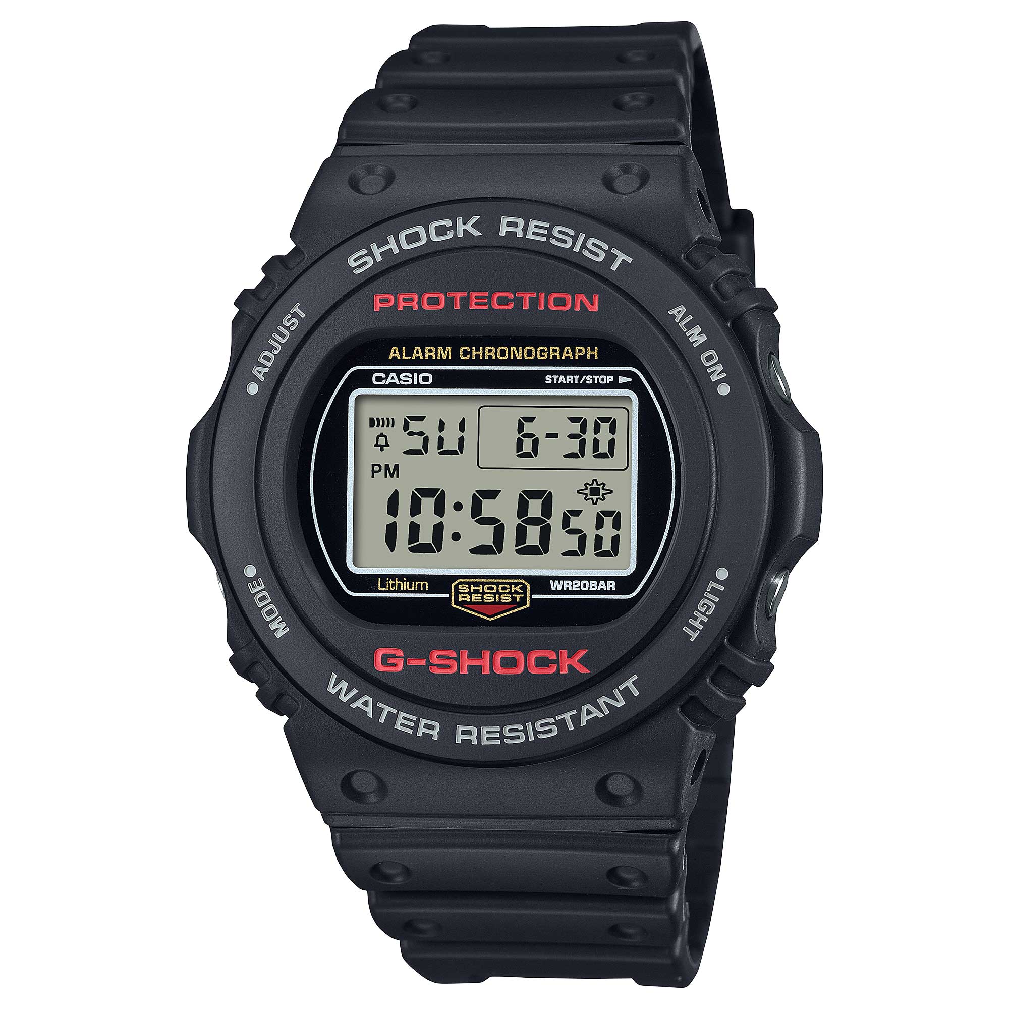 Casio G-Shock DW-5700 Lineup Black Resin Band Watch DW5750UE-1D DW-5750UE-1D DW-5750UE-1