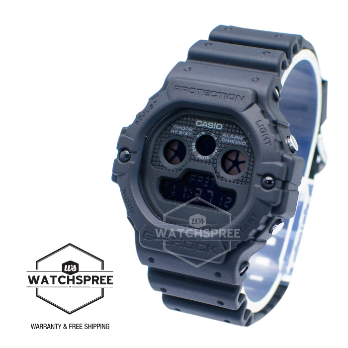 Casio G-Shock Special Color Models Neoclassic Matte Black Resin Band Watch DW5900BB-1D DW-5900BB-1D DW-5900BB-1