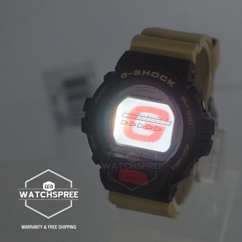 Casio G-Shock Retro Fashion Series Sepia Resin Band Watch DW6600PC-5D DW-6600PC-5D DW-6600PC-5