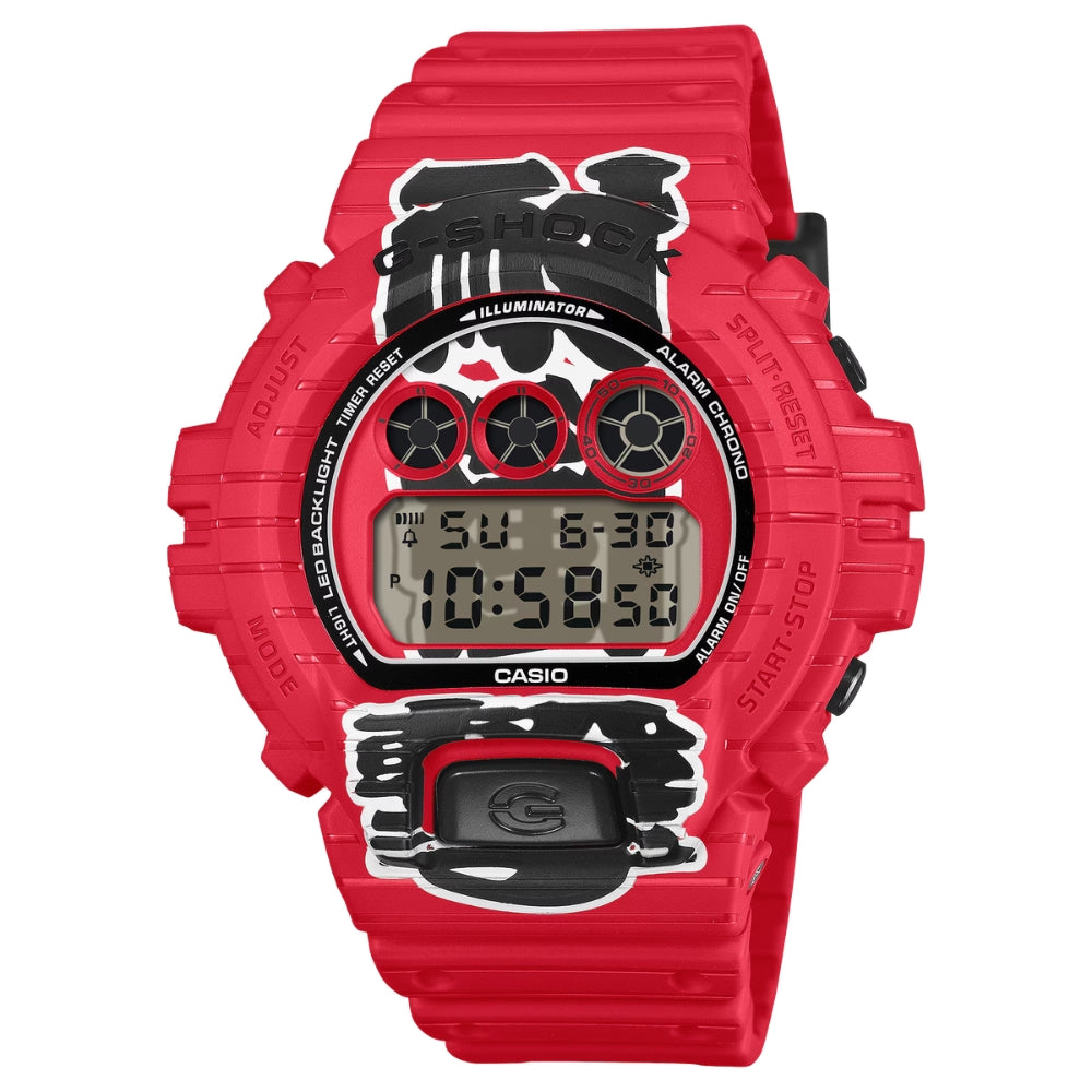 Casio G-Shock (Japan Made) DW-6900 Lineup AKA-CHOCHIN Model Bio-Based Red Resin Band Watch DW6900AKA-4D DW-6900AKA-4D DW-6900AKA-4