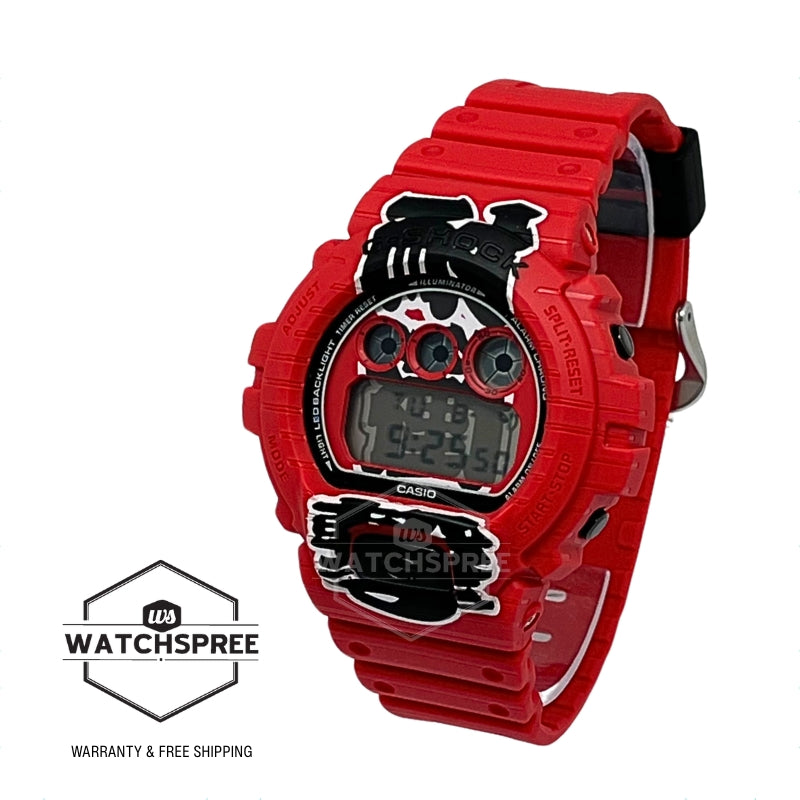 Casio G-Shock (Japan Made) DW-6900 Lineup AKA-CHOCHIN Model Bio-Based Red Resin Band Watch DW6900AKA-4D DW-6900AKA-4D DW-6900AKA-4