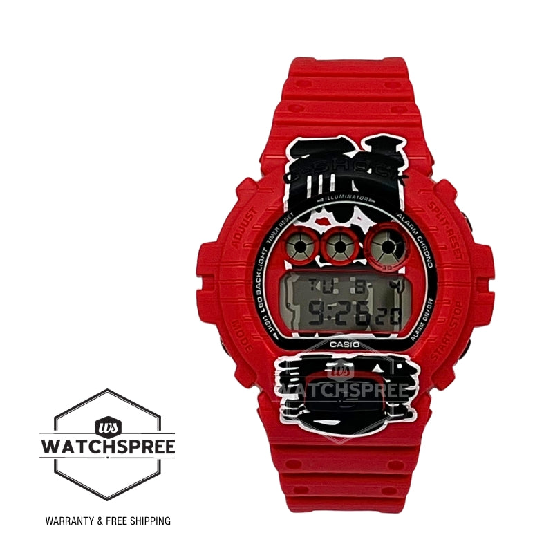 Casio G-Shock (Japan Made) DW-6900 Lineup AKA-CHOCHIN Model Bio-Based Red Resin Band Watch DW6900AKA-4D DW-6900AKA-4D DW-6900AKA-4