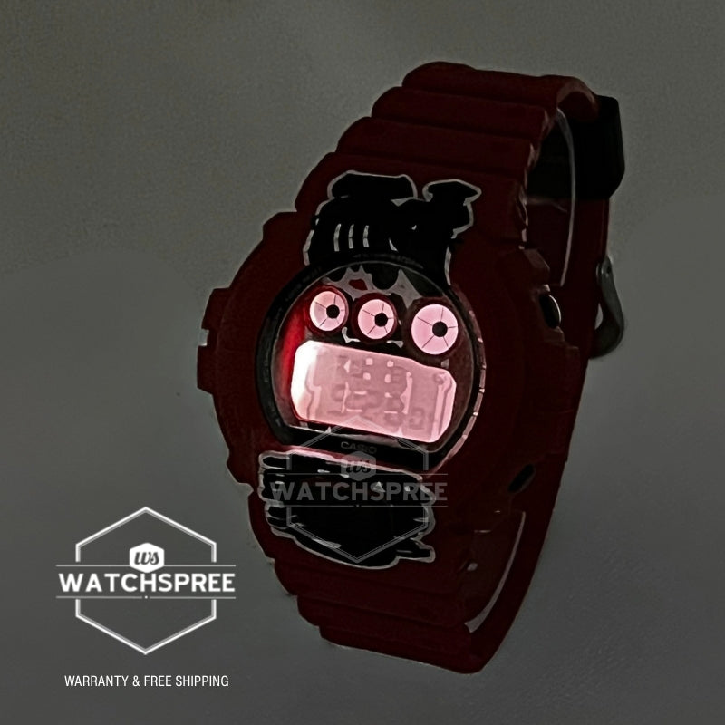 Casio G-Shock (Japan Made) DW-6900 Lineup AKA-CHOCHIN Model Bio-Based Red Resin Band Watch DW6900AKA-4D DW-6900AKA-4D DW-6900AKA-4