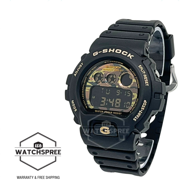 Casio G-Shock DW-6900 Lineup Bold Camo Series Black Resin Band Watch DW6900CF-1D DW-6900CF-1D DW-6900CF-1