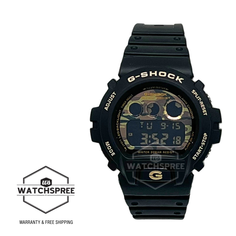 Casio G-Shock DW-6900 Lineup Bold Camo Series Black Resin Band Watch DW6900CF-1D DW-6900CF-1D DW-6900CF-1